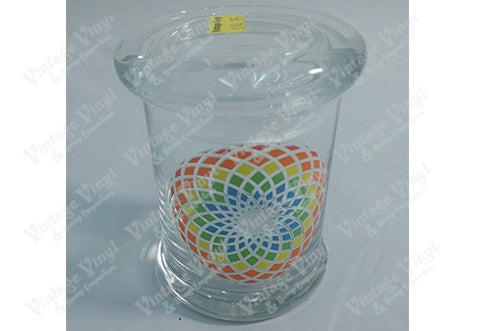 Floral Spiral Glass Jar