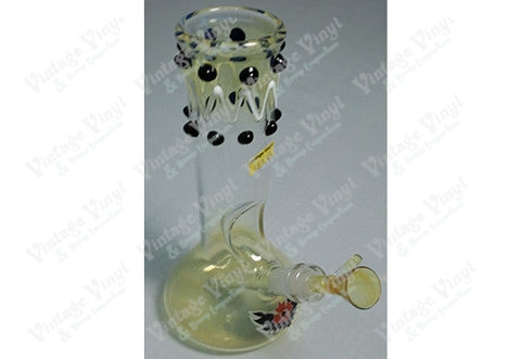 Black and White Charlie Brown Tube w/ Beaker Base, Ice Catcher & Jumbo 14mm Pull-Out