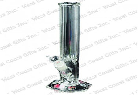 Cheech & Chong Glass 12" Tall Dave's Hexagon Base Tube w/14mm Joint