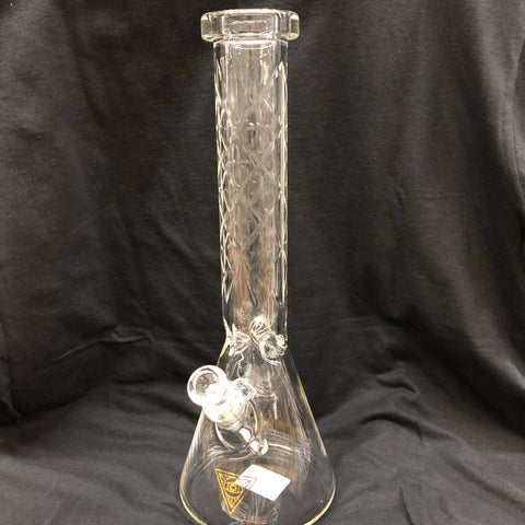 Red Eye Tek 15" Tall Traditions Series Beaker Tube With Multi-Pointed Hobstar Details