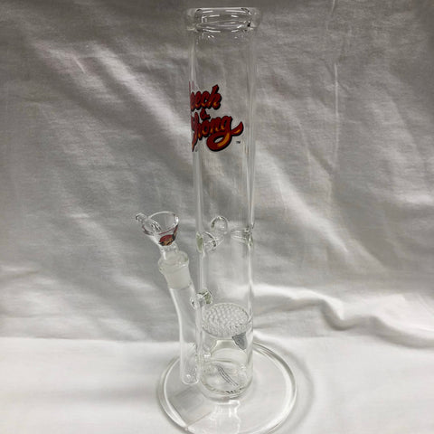 Cheech & Chong Glass 12" Tall Finkelstein Straight Tube With Honeycomb Perc
