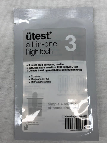 UTest 3 Panel Drug Test COC/Meth/THC