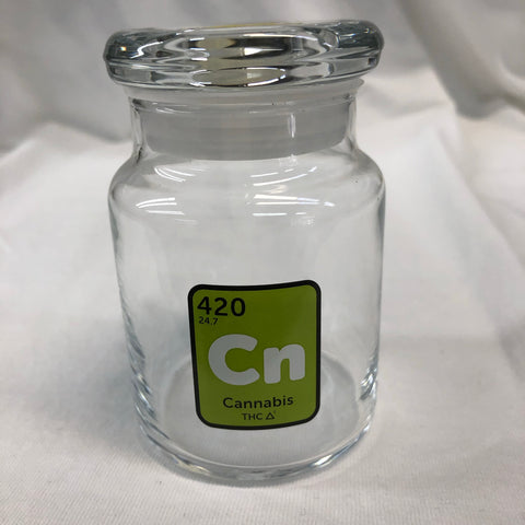Cannabis Element Glass Jar