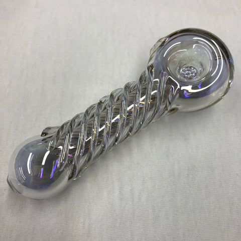 Red Eye Tek 4" Metallic Terminator Finish Twister Hand Pipe W/ Built In Screen