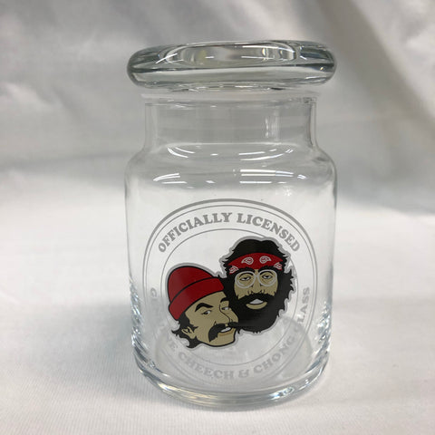 Cheech & Chong Crest Glass Jar