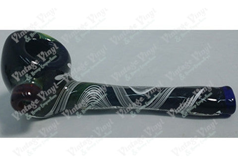 Mook Spiral Spoon (Green White-Stripe Blue)