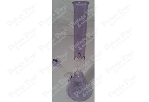 17" Tall Single Skull Chamber Tube w/ Ice Catcher and Glass on Glass Bowl