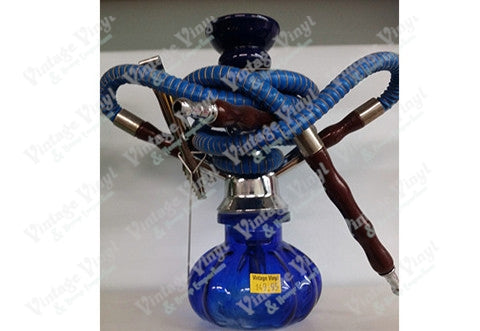 Blue Double Hose Hookah
