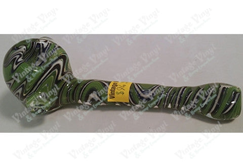 Mook Swirled Spoon (Green White Black)