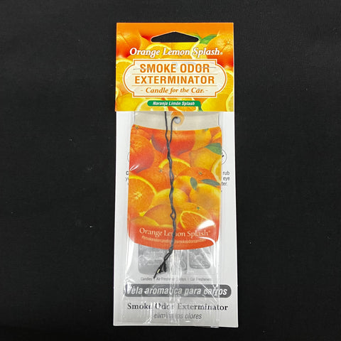 Orange Lemon Splash Smoke Odor Exterminator Car Freshener