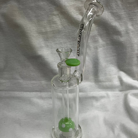 Red Eye Glass 10” Tall Mushroom Perc Glass Bong