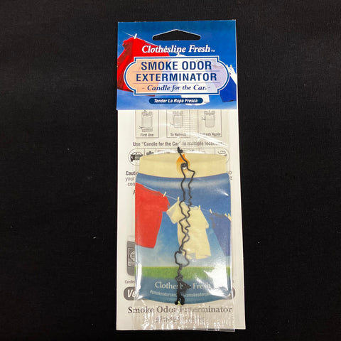 Clothesline Fresh Smoke Odor Exterminator Car Freshener