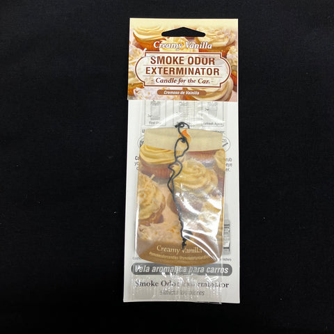 Creamy Vanilla Smoke Odor Exterminator Car Freshener