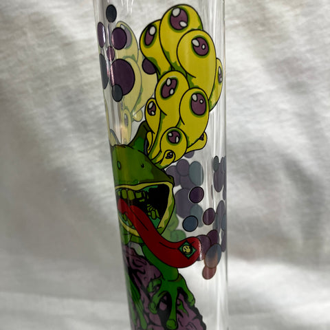 Red Eye Glass 10" Brain Frog