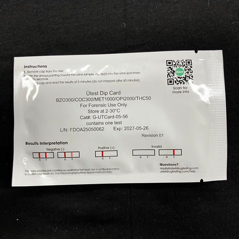 UTest 5 Panel Drug Test THC/Meth/COC/OPI/PCP