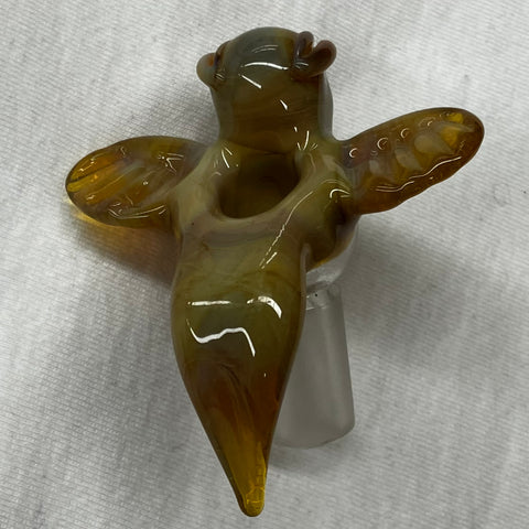 14mm Brown and Yellow Bird Bowl