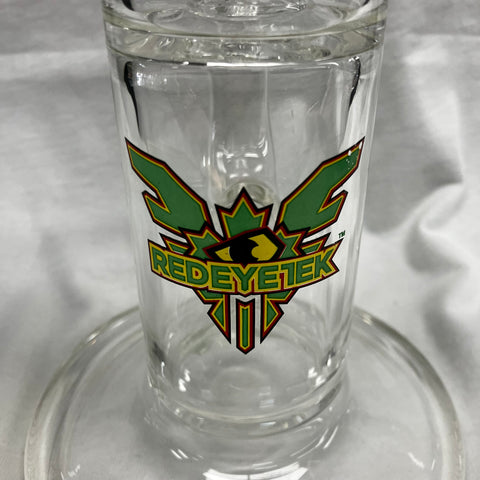 Red Eye Tek 16" Tall 5MM Thick Superb Stemless Lazy Boy Tube w/ Showerhead Perc