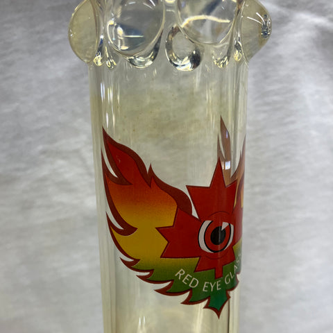 Red Eye Glass 13" Phantasy Tube w/ Ice Pinch