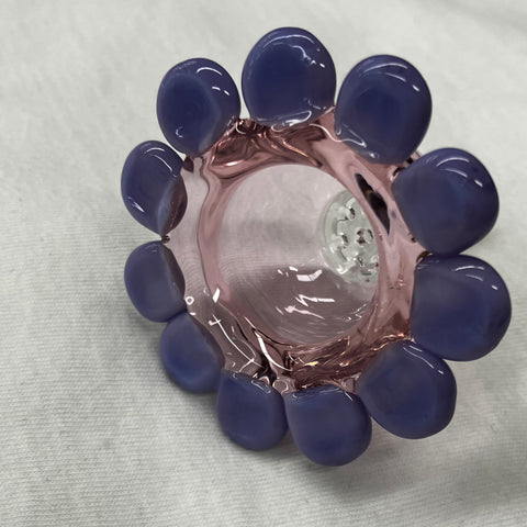 Red Eye Glass 14mm Flower Pull-Out