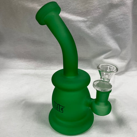 Irie 7.5” Tall Day Glow Frosted Round Bubbler Bong