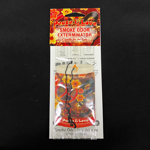 Peace & Love Smoke Odor Exterminator Car Freshener