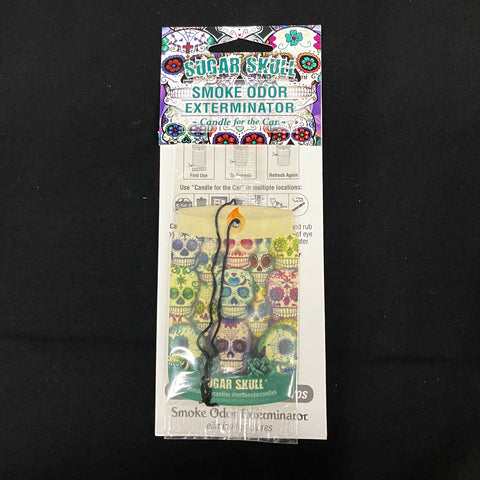 Sugar Skull Cranberry Smoke Odor Exterminator Car Freshener