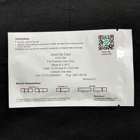 UTest Single Panel Cocaine 150 ng/mL Drug Test