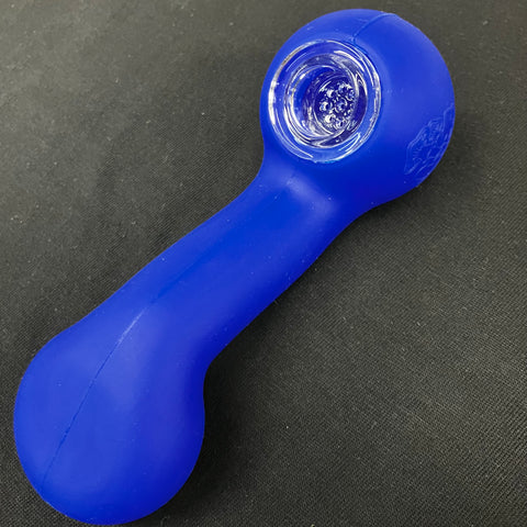 LIT Silicone 5.5" Phatty Sherlock Hand Pipe w/ Glass Bowl
