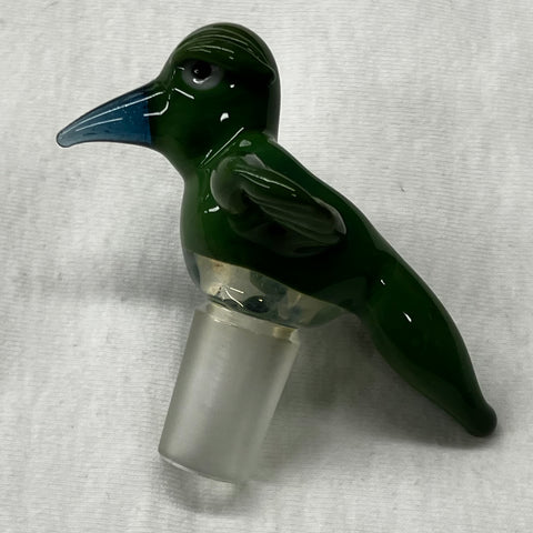 14mm Green and Blue Bird Bowl