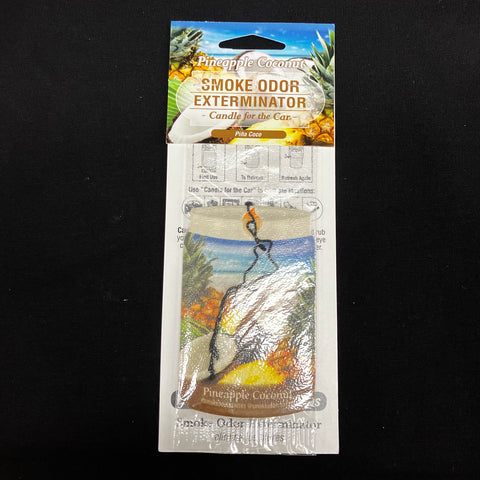 Pineapple Coconut Smoke Odor Exterminator Car Freshener