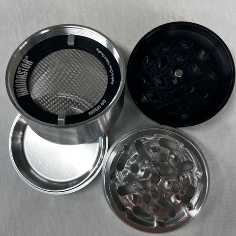 Kannastör Solid Top with Solid Body 2.2" 4 Piece Grinder/Sifter/Storage