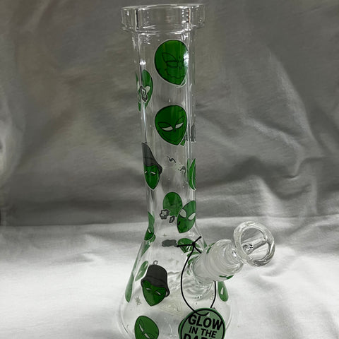 Red Eye Glass 10" Glow-In-The-Dark Alien