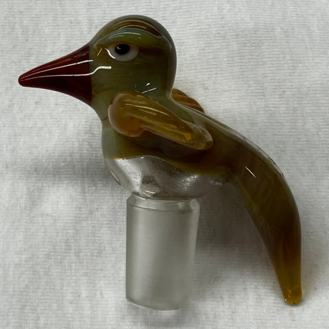 14mm Brown and Yellow Bird Bowl