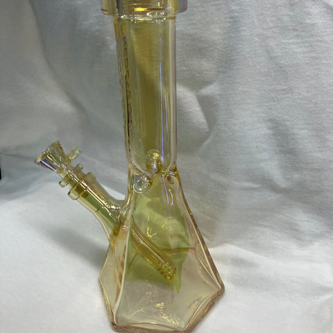 Red Eye Tek 10" Tall  Hex Base Beaker Tube w/ Metallic Terminator Finish