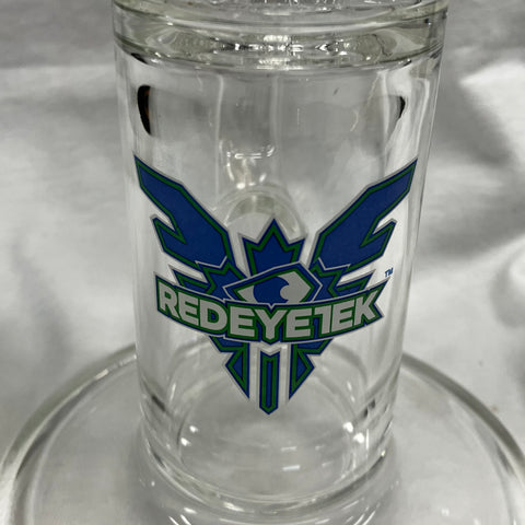 Red Eye Tek 16" Tall 5MM Thick Superb Stemless Lazy Boy Tube w/ Showerhead Perc
