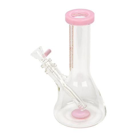 Red Eye Tek 8" Tall Splash Beaker Tube W/ Flat Mouthpiece