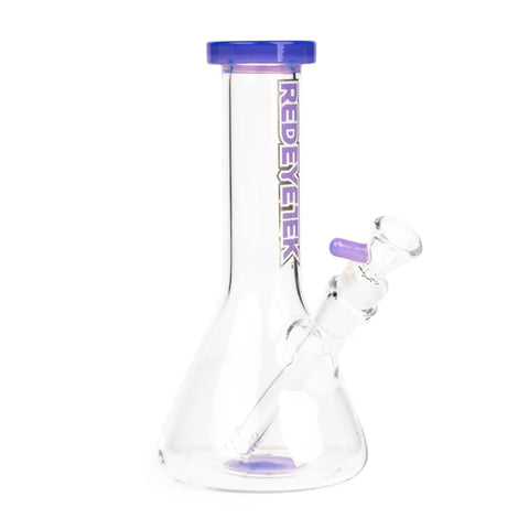 Red Eye Tek 8" Tall Splash Beaker Tube W/ Flat Mouthpiece