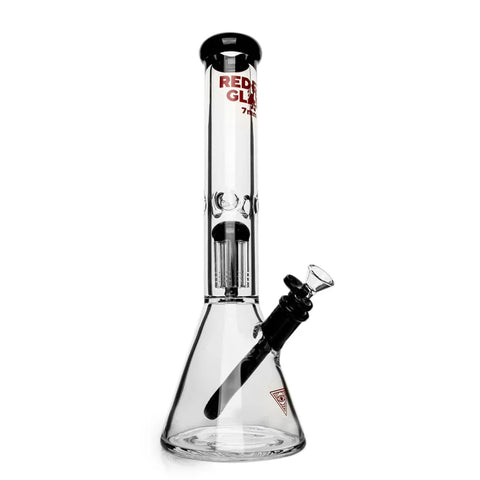 Red Eye Glass 15” Tall 7mm Thick Wildwood Dual Chamber Beaker Base