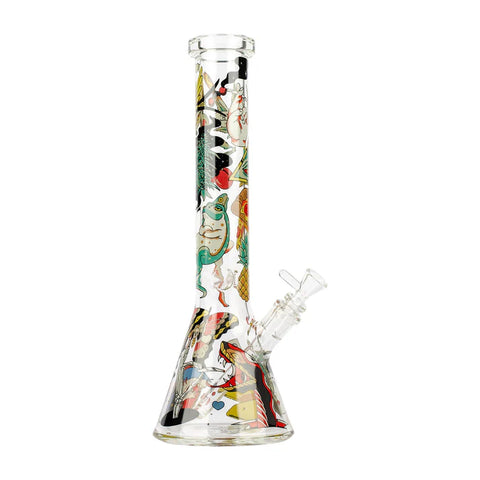 Red Eye Glass 15” Tall Tattoo Beaker Tube
