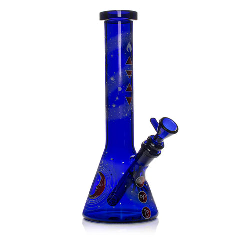 Red Eye Glass 10" Fire Element Glow-in-the-Dark Beaker Base