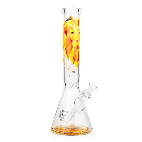 Red Eye Glass 15” Tall Lion Beaker Tube