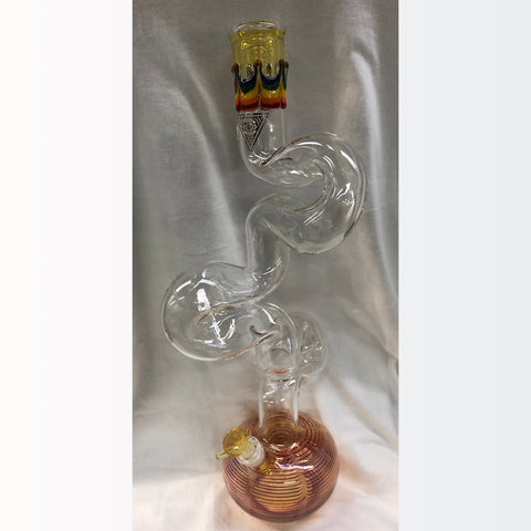 Red Eye Glass 20" 3 Arm Loop-D-Loop Tube w/ Glass Pull-Out