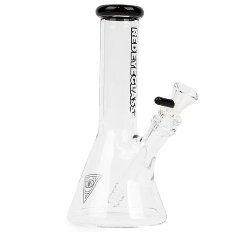 Red Eye Glass 8” Tall Beaker Tube Bong