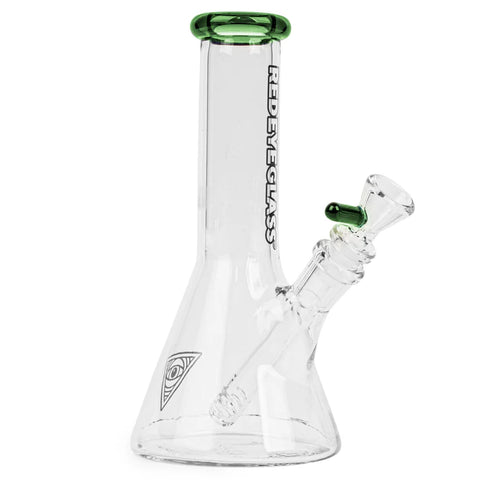 Red Eye Glass 8” Tall Beaker Tube Bong
