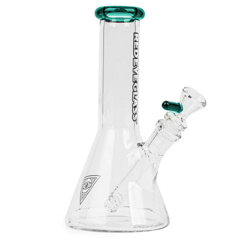 Red Eye Glass 8” Tall Beaker Tube Bong