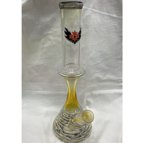 Red Eye Glass Hourglass Tube w/ Ice Chamber