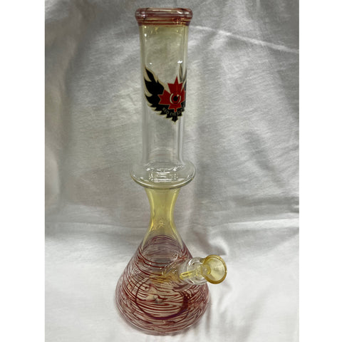 Red Eye Glass Hourglass Tube w/ Ice Chamber