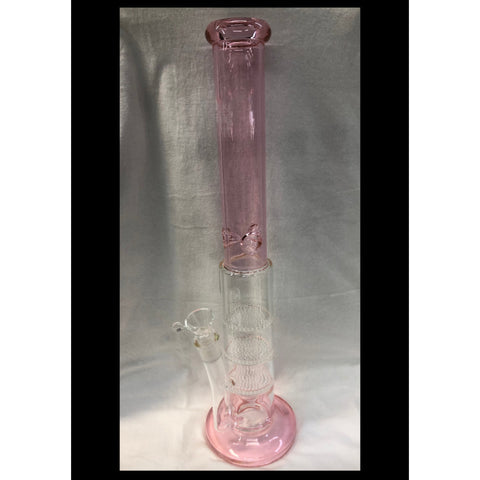 Red Eye Tek 20" Tall 7MM Oil Can Tube w/ 3 Honeycomb Percs
