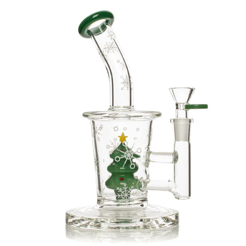 Red Eye Glass 8.5" Christmas Tree