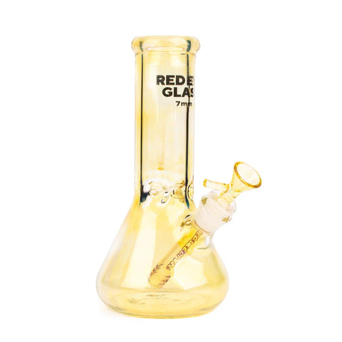 Red Eye Glass 9" Tall 7mm Thick Colour Changing Beaker Tank